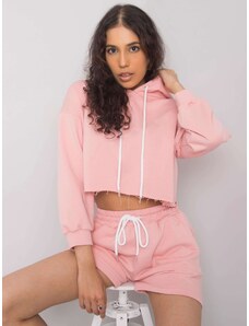Fashionhunters Powder pink Emola casual set