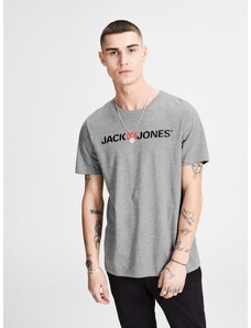 Grey Mardle T-shirt with print Jack & Jones - Men