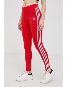 Tajice adidas Originals za žene, boja: crvena, HD2348-VIVRED