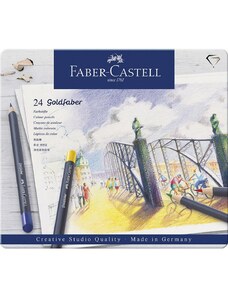 Faber-Castell Goldfaber bojice u metalnoj kutiji, 24/1