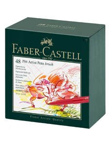 Faber-Castell Pitt Artist Pen Brush flomasteri, studijska kutija 48/1
