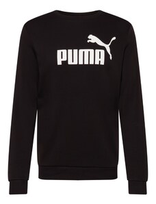 PUMA Sportska sweater majica 'Ess' crna / bijela