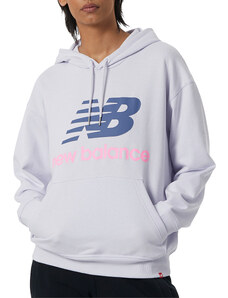 Majica s kapuljačom New Balance Essentials Stacked Logo Oversized Pullover Hoodie wt03547-lia