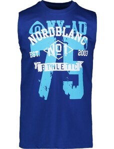 Nordblanc Plava muška pamučna majica bez rukava SEVENTYFIVE