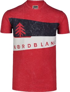 Nordblanc Crvena muška pamučna majica GRAPHIC