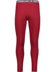 Nordblanc Tamno Crvene muške zimske hlače za bazni sloj odjeće STARTLE