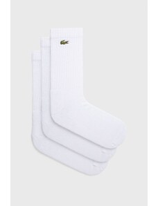 Čarape Lacoste za muškarce, boja: bijela, RA4182-8VM