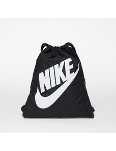 Nike Heritage Drawstring Bag Black/ Black/ White