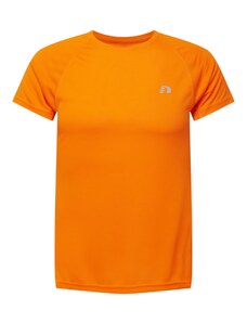 Newline Majica dimno siva / neonsko narančasta