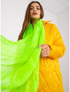 Fashionhunters Fluo green viscose scarf