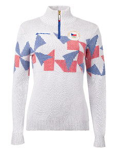 Ženski džemper iz olimpijske kolekcije ALPINE PRO JIGA bijela varijanta m