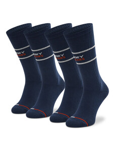 Set od 2 para muških visokih čarapa Tommy Hilfiger