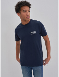 Big Star Man's T-shirt 152168 Navy Blue 403