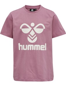 Hummel Majica 'Tres' prljavo roza / bijela
