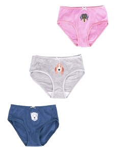 Yoclub Kids's Cotton Girls' Briefs Underwear 3-pack BMD-0027G-AA30-002