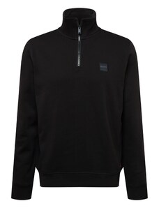 BOSS Sweater majica 'Zetrust' siva / crna