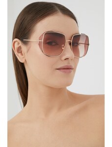 Sunčane naočale Tom Ford za žene, boja: zlatna