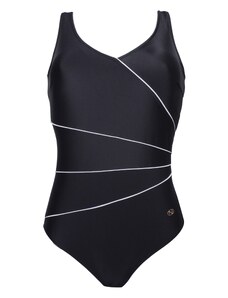 NATURANA Jednodijelni kupaći kostim crna / bijela