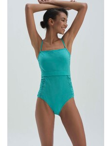 Dagi zeleni korzet konsolidirajući kupaći kostimi bez naramenica