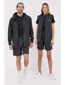 Kratke hlače Rains 18710 Woven Shorts boja: crna, glatke, 18710.01-Black