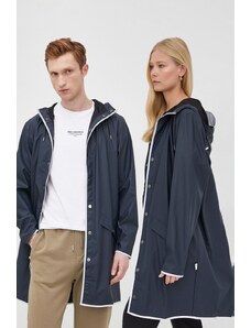 Kišna jakna Rains Long Jacket Reflective boja: tamno plava, za prijelazno razdoblje, 18540.54-NavyReflec