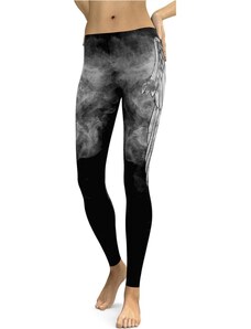 Glara Grey leggings with print