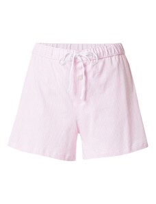 Lauren Ralph Lauren Pidžama hlače roza / bijela