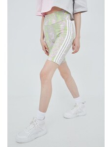 Kratke hlače adidas Originals za žene, s uzorkom, visoki struk, HT5967-CLPINK