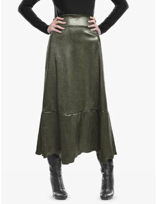 Diadema Midi suknja od umjetne kože - zelena, 38