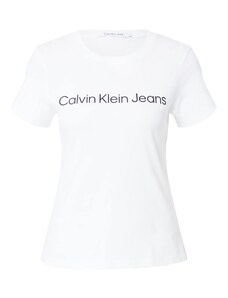 Calvin Klein Jeans Majica crna / bijela
