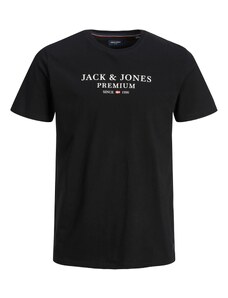 JACK & JONES Majica 'Archie' crna / bijela