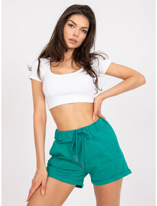 Ženske kratke hlače Fashionhunters Green