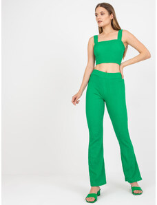 Fashionhunters Green Women's Casual Set with Trousers