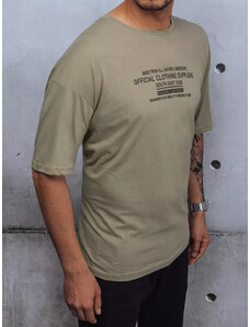 Men's T-shirt with khaki print Dstreet z