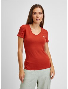 Red Women's T-Shirt Guess - Women