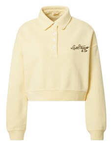 LEVI'S  Sweater majica 'Graphic Cropped Stevie' svijetložuta / crna