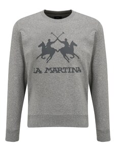 La Martina Sweater majica bazalt siva / siva melange