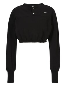Reebok Sweater majica crna / bijela