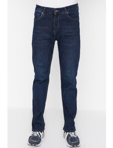 Trendyol Navy Blue Stretch Fabric Regular Fit Jeans Denim Trousers