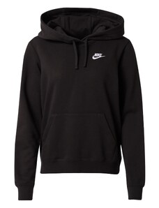 Nike Sportswear Sweater majica 'Club Fleece' crna / bijela