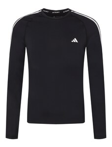 ADIDAS PERFORMANCE Tehnička sportska majica 'Techfit 3-Stripes' crna / bijela