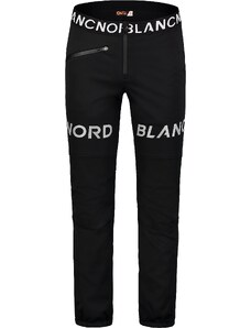 Nordblanc Crne muške vodootporne softshell hlače od flisa KNUCKLE