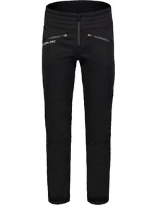Nordblanc Crne muške vodootporne softshell hlače od flisa NORTHWARD