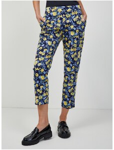 Žuto-plave cvjetno skraćene hlače ORSAY - Žene