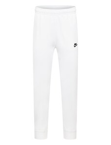 Nike Sportswear Hlače 'Club Fleece' crna / bijela