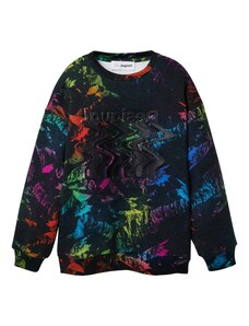 Desigual Sweater majica 'Vesubio' plava / zelena / narančasta / crna
