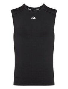 ADIDAS PERFORMANCE Tehnička sportska majica 'Techfit ' crna / bijela