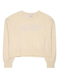 NAME IT Sweater majica 'ONORTHERN' boja pijeska / bijela