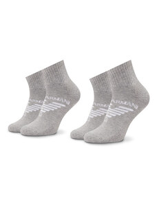 Set od 2 para ženskih visokih čarapa Emporio Armani