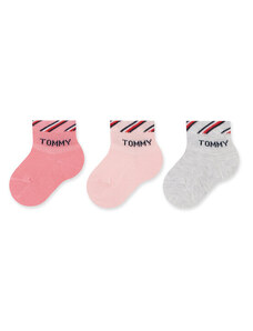 Set od 3 para dječjih visokih čarapa Tommy Hilfiger